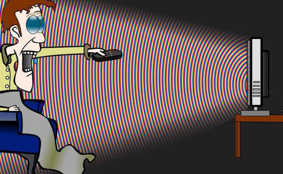 Cartoon Of Man Watching Television - The Out Of My Mind Blog